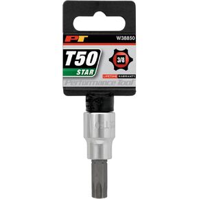 Performance Tool W38850 T-50 Star Bit Chrome Vanadium Socket, 3/8-Inch Drive