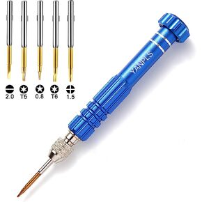 Small Watch Eyeglass Screwdriver Set， Micro Precision Eyeglass Repair Screwdriver Kit Small Screwdriver Set for Electronics、Sunglasses、Jewelry（black）