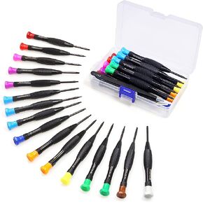 Torx Screwdriver Set, FIXITOK 18Pcs Mini Screwdriver Set Magnetic Small Torx Phillips Flathead Screwdrivers with T2 T3 T4 T5 T6 T7 T8 T9 T10 Screwdrivers Tweezers for Xbox Mac PS4 Laptop Phone Watch in Kuwait