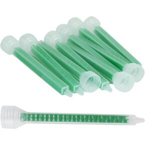Epoxy Mixing Nozzle Static Mixing Nozzle Adhesive Cartridges Tip Mixer Nozzles (1:1/1:2ratio) 24 Element,10Pieces