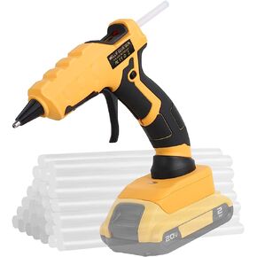 مسدس غراء ساخن لاسلكي لبطارية ليثيوم ديوالت 20 فولت ماكس (البطارية غير متضمنة) للفنون والحرف اليدوية والديكور مع 30 قطعة من أعواد الغراء مقاس 0.27 بوصة in Kuwait