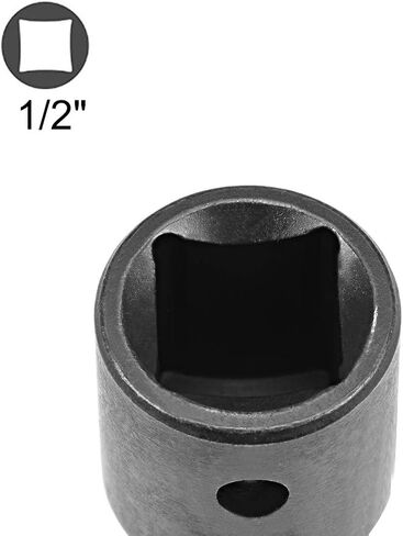 uxcell 2 Pcs 1/2 Inch Drive (F) x 3/8 Inch (M) Socket Reducer, Female to Male, Cr-V (Black) in Saudi Arabia