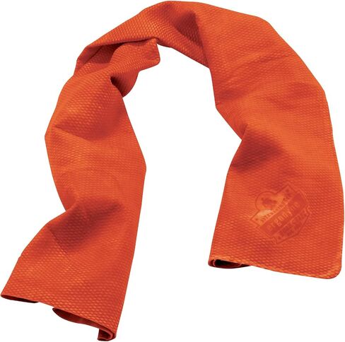 Ergodyne Chill Its 6602 Cooling Towel, Long Lasting Cooling Relief Orange 29.50" x 13.00" in Kuwait