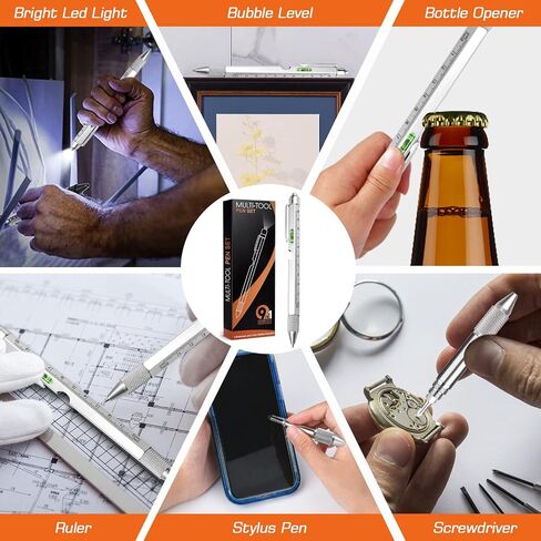 SAPGIF Stocking Stuffers for Men Dad Husband Him Adult 9 in 1 Multitool Pen in Saudi Arabia