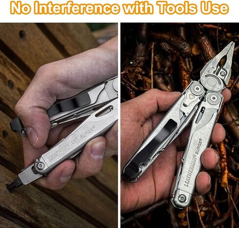 Heavaluefit Durable Pocket Clip for LEATHERMAN Surge, Made of High Quality Stainless Steel, Quick Install and Remove Clip Accessories Perfcet for LEATHERMAN Surge (Sliver) in Kuwait