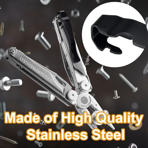 Heavaluefit Durable Pocket Clip for LEATHERMAN Surge, Made of High Quality Stainless Steel, Quick Install and Remove Clip Accessories Perfcet for LEATHERMAN Surge (Sliver) in Kuwait