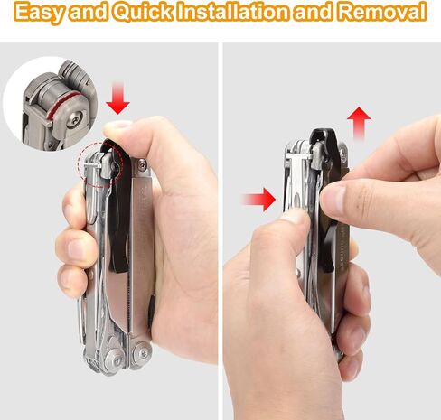 Heavaluefit Durable Pocket Clip for LEATHERMAN Surge, Made of High Quality Stainless Steel, Quick Install and Remove Clip Accessories Perfcet for LEATHERMAN Surge (Sliver) in Kuwait