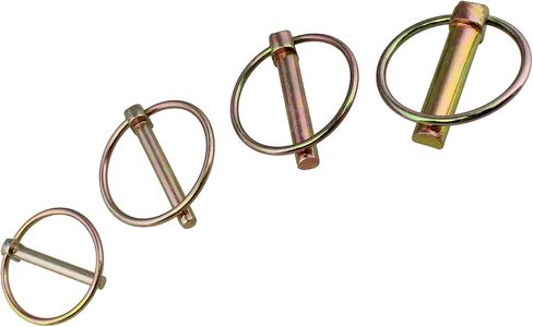 ABN Spring-Loaded Lynch Pin 50-Piece Assortment Kit – L Pin Fastener Set – Boat, Bike, Tractor L-Pins Trailer Hitch Lock in Saudi Arabia