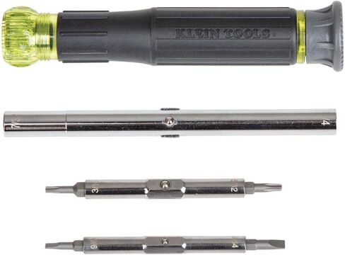 مفك براغي إلكتروني 32314 من كلاين تولز، 14 في 1 مع 8 أطراف دقيقة، مشقوقة، فيليبس، ولقم توركس مقاومة للتلاعب، 6 مفكات صواميل دقيقة in Kuwait