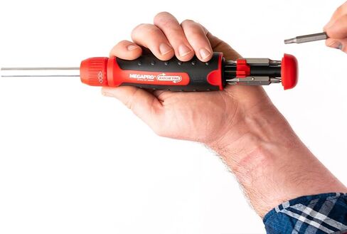 Megapro Marketing USA NC 211R2C36RD مفك براغي بسقاطة، أحمر in Kuwait