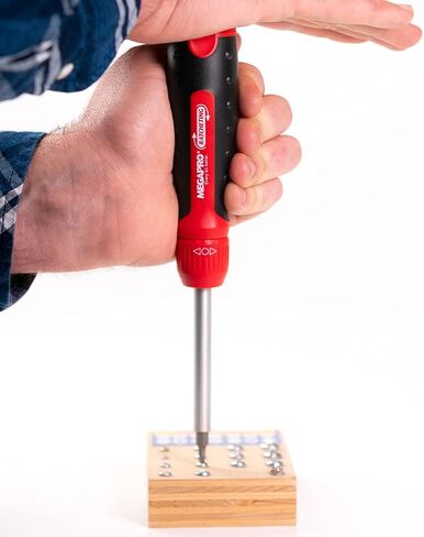 Megapro Marketing USA NC 211R2C36RD مفك براغي بسقاطة، أحمر in Kuwait