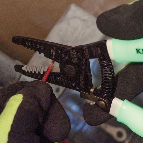 Klein Tools 11055EP Wire Cutter and Stripper, Made in USA, Stranded and Solid Wire Cutter, Cuts Copper in Saudi Arabia