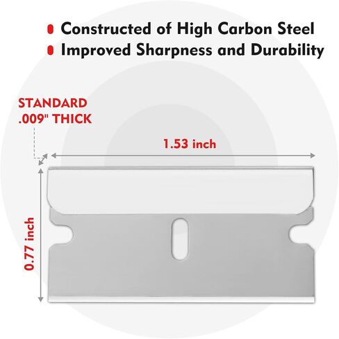 WORKPRO 100-Pack Single Edge Razor Blades, Industrial Scraper Razor Blades, High Carbon Steel One Edge Razor Blades in Kuwait