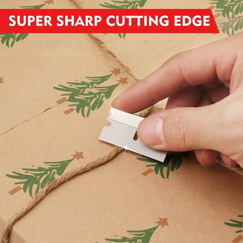 WORKPRO 100-Pack Single Edge Razor Blades, Industrial Scraper Razor Blades, High Carbon Steel One Edge Razor Blades in Kuwait