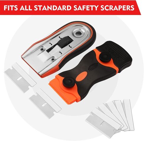 WORKPRO 100-Pack Single Edge Razor Blades, Industrial Scraper Razor Blades, High Carbon Steel One Edge Razor Blades in Kuwait