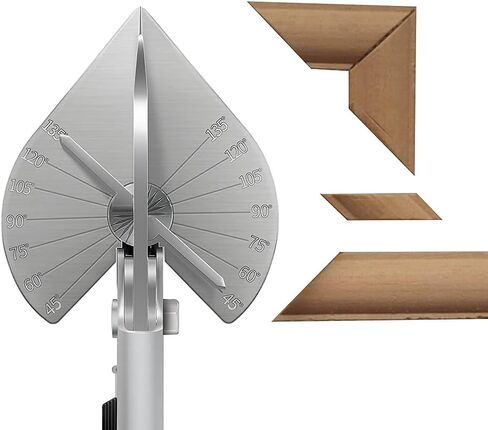 TOWOT Multi Angle Miter Shears, Angle Cutter Adjustable At 45 To 135 Degree With Safety Lock Miter Shears for Crafting, Plastic, PVC & Molding Trim, Angle Cutting Tool Including 2 Spare Blades in Kuwait