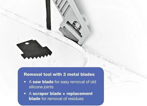 Cramer 40407US Silicone Profiling Kit7 – professional Caulking Tool Kit with Sealant Finishing Tools and Caulk Removal Tools – easy silicone caulking with guides in Saudi Arabia