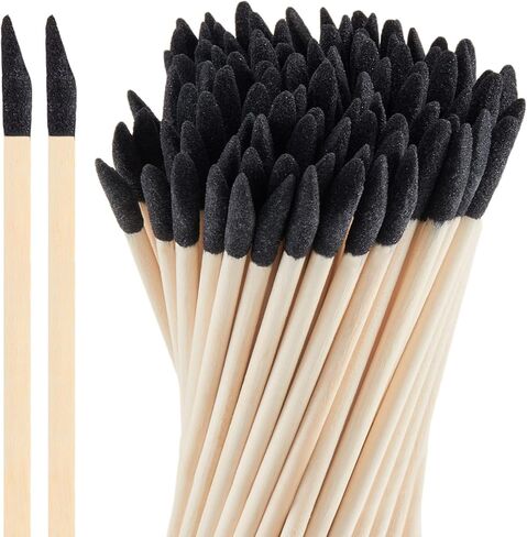 اعواد صنفرة من 100 قطعة من اعواد الثقاب واغصان الصنفرة الدقيقة للنماذج البلاستيكية والهوايات الخشبية، 280 حبيبة، 5.4 × 0.2 انش in Kuwait