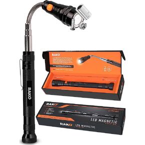 RAK Magnetic Pickup Tool - Birthday Gifts for Men - Telescoping Magnet Pickup Tool with Bright LED Lights and Extendable Neck up to 22 Inches - Cool Gadget Gifts for Men, Husband, Handyman in Kuwait