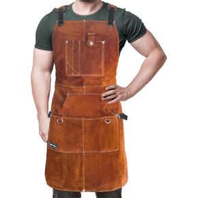 FIGHTECH® Work Apron with Tool Pockets - Heavy Duty Shop Apron for Woodworkers, Mechanics, Blacksmiths, Carpenters - M-XXL in Saudi Arabia