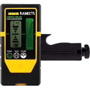 جهاز استقبال على الوجهين للكشف عن الليزر من كايوييتس LR100G، نطاق عمل يصل إلى 196 قدمًا، صفارة قابلة للتعديل، مع مشبك قضيب (فقط لـ كايويتس KT360A) in Kuwait