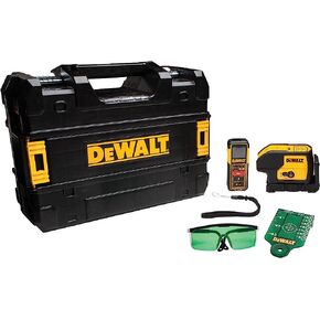 DEWALT DW0839CG TSTAK Laser Kit: DW083CG 3-spot Laser + DW099E 99ft Laser Distance Measurer
