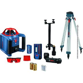 BOSCH REVOLVE900 GRL900-20HVK Exterior 1000ft Range Horizontal/Vertical Self-Leveling Cordless Rotary Laser Kit with Tripod, 8ft Grade Rod and Laser Receiver , Black in Saudi Arabia