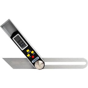 أدوات عامة - مقياس T-Bevel ومنقلة #828 - مكتشف زاوية رقمي مع شاشة LCD كاملة وشفرة من الفولاذ المقاوم للصدأ مقاس 8 بوصات in Kuwait