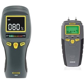 General Tools Digital Moisture Meter MMD7NP - Humidity Sensor & Calculated Industries 7445 AccuMASTER Duo Pro Pin & Pinless Moisture Meter Detects Hidden Leaks and Moisture