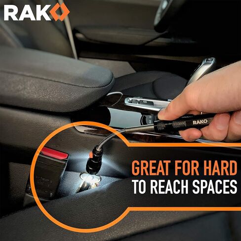 RAK Magnetic Pickup Tool - Birthday Gifts for Men - Telescoping Magnet Pickup Tool with Bright LED Lights and Extendable Neck up to 22 Inches - Cool Gadget Gifts for Men, Husband, Handyman in Kuwait