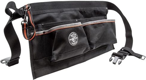 Klein Tools 5244 Tool Apron, Tape Thong and Four Reinforced Pockets for Hand Tools, Waist Size 32 to 53-Inch,Black in Saudi Arabia