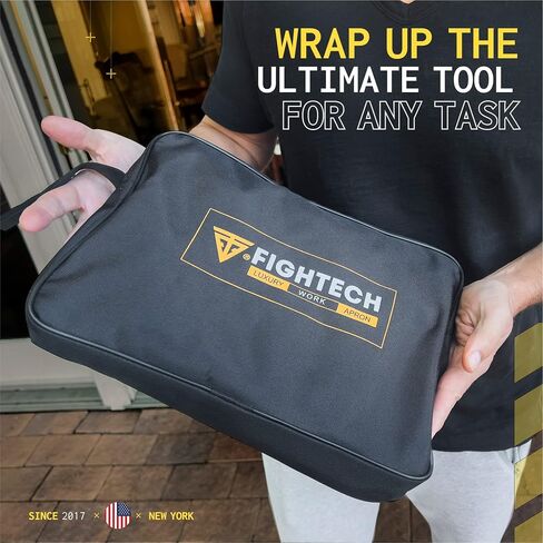 مريلة عمل FIGHTECH® مع جيوب للأدوات - مريلة متجر شديدة التحمل لعمال الخشب والميكانيكا والحدادين والنجارين - M-XXL in Kuwait