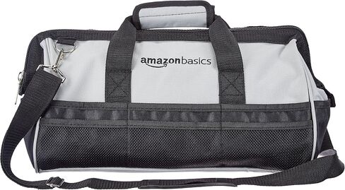 Amazon Basics Durable Wear-Resistant Base, Tool Small Standard Bag with Strap, 12 Inch, Black & Gray in Saudi Arabia