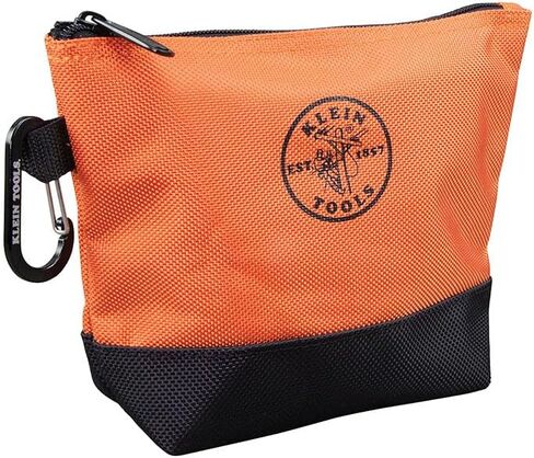 Klein Tools 55470 Utility Bag, Stand-Up Zipper Tool Bags, Tough 1680d Ballistic Weave, Reinforced Bottoms, Orange/Black, Gray/Black, 2-Pack in Saudi Arabia