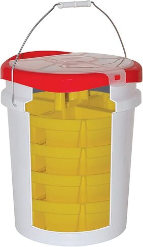 Bucket Boss - Bucket Stacker Small Parts Organizer, Bucket Organization (15051) , Yellow in Kuwait