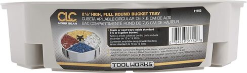 Custom Leathercraft1152 Full-Round Bucket Tray, 2.5 in. High in Saudi Arabia