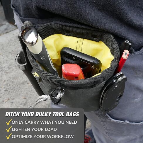 Joey Pouch | Clip-On Tool Belt Bag for Tools, Screws, and Nails - Great for an Electrician, HVAC Tech, Plumber, Carpenter, Contractor, Handy Man, and Any Tradesperson Who Wears a Small Utility Pouch in Kuwait