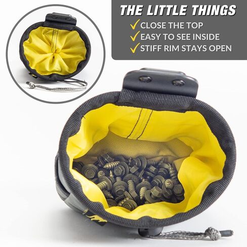 Joey Pouch | Clip-On Tool Belt Bag for Tools, Screws, and Nails - Great for an Electrician, HVAC Tech, Plumber, Carpenter, Contractor, Handy Man, and Any Tradesperson Who Wears a Small Utility Pouch in Kuwait