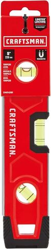 CRAFTSMAN Torpedo Level, Magnetic, 9 inch (CMHT43191), Red in Saudi Arabia