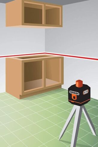 Johnson Level & Tool 40-6502 Manual-Leveling Rotary Laser, Red, 1 Laser, Large in Saudi Arabia