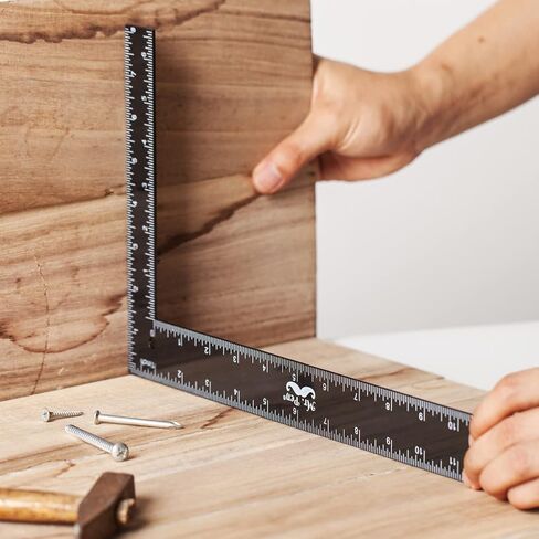 Mr. Pen- Carpenter Square, Framing Square, 8 inch x 12 inch, L Square Ruler, Framing Ruler, Carpenters Square, L Ruler, Right Angle Ruler, Framing Tools, L Shape Ruler, Metal Square, Steel Square in Saudi Arabia