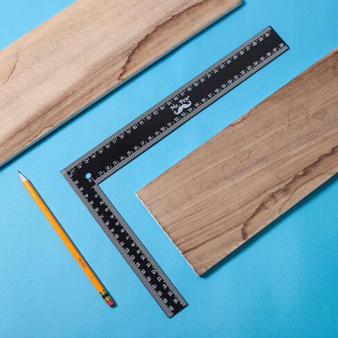 Mr. Pen- Carpenter Square, Framing Square, 8 inch x 12 inch, L Square Ruler, Framing Ruler, Carpenters Square, L Ruler, Right Angle Ruler, Framing Tools, L Shape Ruler, Metal Square, Steel Square in Saudi Arabia