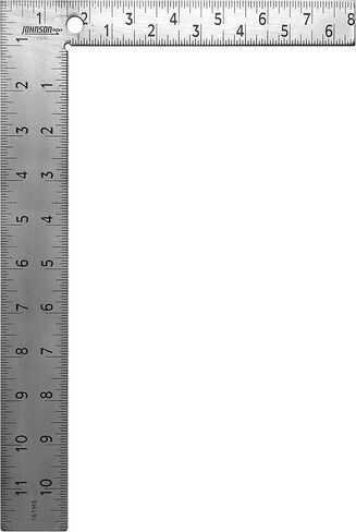 جونسون مربع نجار ستيل احترافي سهل القراءة CS10 من ليفل اند تول، 8 انش × 12 انش، فضي، 1 مربع in Kuwait