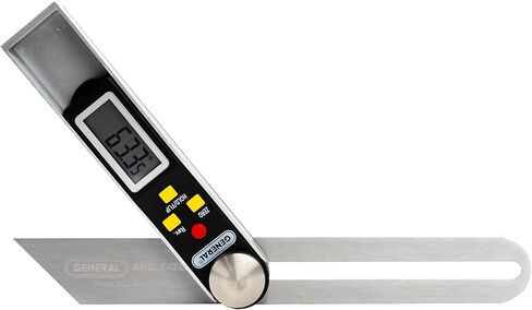 أدوات عامة - مقياس T-Bevel ومنقلة #828 - مكتشف زاوية رقمي مع شاشة LCD كاملة وشفرة من الفولاذ المقاوم للصدأ مقاس 8 بوصات in Kuwait
