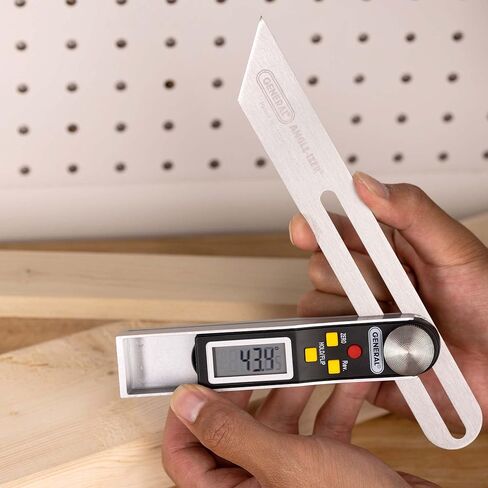 أدوات عامة - مقياس T-Bevel ومنقلة #828 - مكتشف زاوية رقمي مع شاشة LCD كاملة وشفرة من الفولاذ المقاوم للصدأ مقاس 8 بوصات in Kuwait