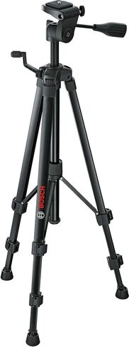 Bosch BT150 Compact Tripod with Extendable Height for Use with Line Lasers, Point Lasers, and Laser Distance Tape Measuring Tools, Black in Saudi Arabia