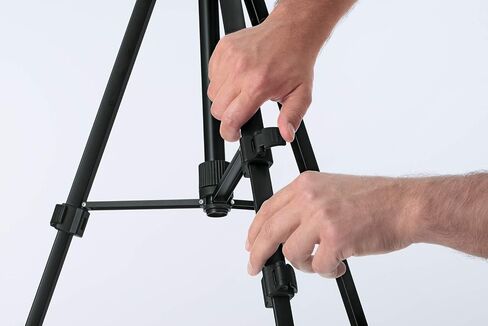 Bosch BT150 Compact Tripod with Extendable Height for Use with Line Lasers, Point Lasers, and Laser Distance Tape Measuring Tools, Black in Saudi Arabia
