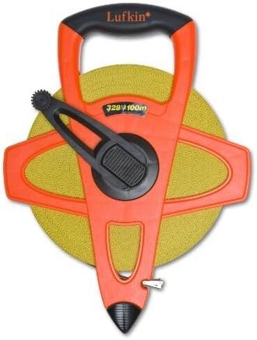 Crescent Lufkin 1/2" x 100' Hi-Viz Orange Engineer's Fiberglass Tape Measure - FE100D, orange/black in Saudi Arabia