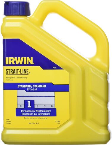 IRWIN Tools STRAIT-LINE 65201 Standard Marking Chalk, 2.5-pound, Blue (65201) in Saudi Arabia