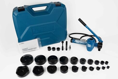 TEMCo TH0037 4" Hydraulic Knockout Punch Electrical Conduit Hole Cutter Set KO Tool Kit 5 Year Warranty in Saudi Arabia